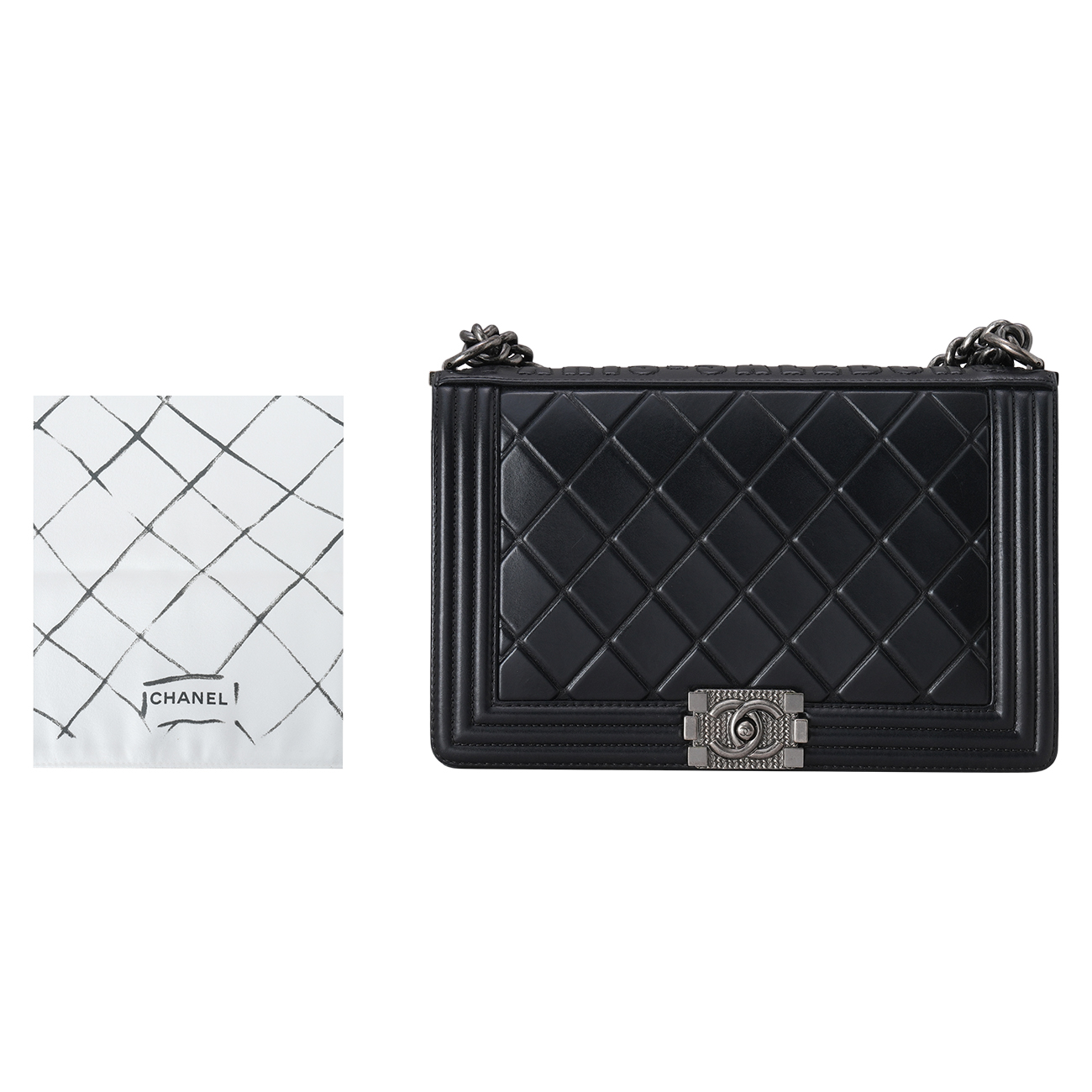 CHANEL(USED)샤넬 시즌 보이샤넬 뉴미듐 플랩백