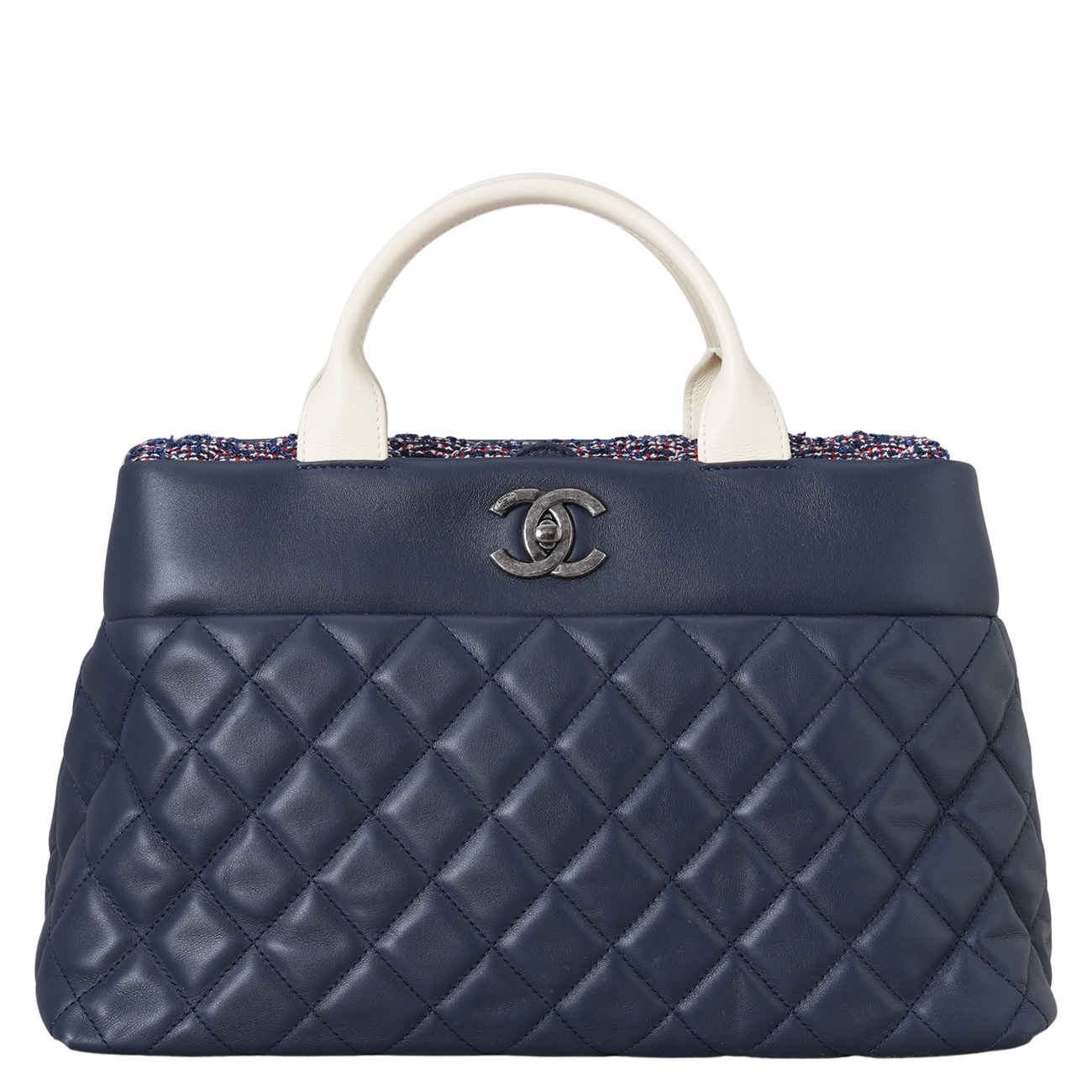 CHANEL(USED)샤넬 시즌 빈티지로고 탑핸들 체인백