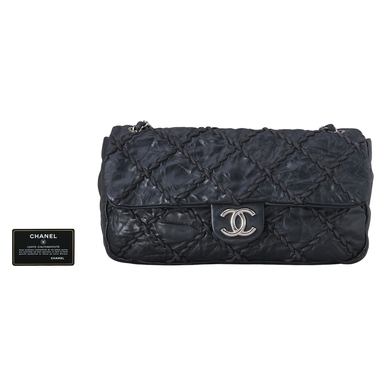 CHANEL(USED)샤넬 시즌 스티체 체인 플랩백