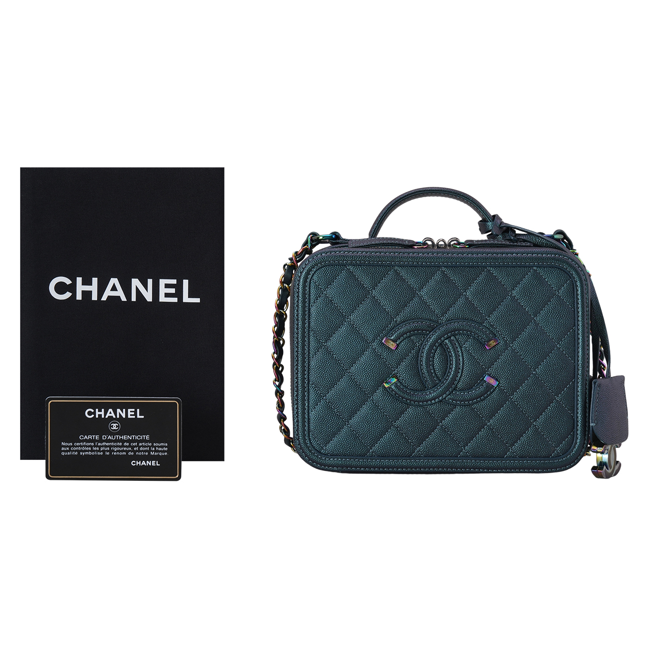 CHANEL(USED)샤넬 뷰티 코스메틱 케이스 체인 숄더백