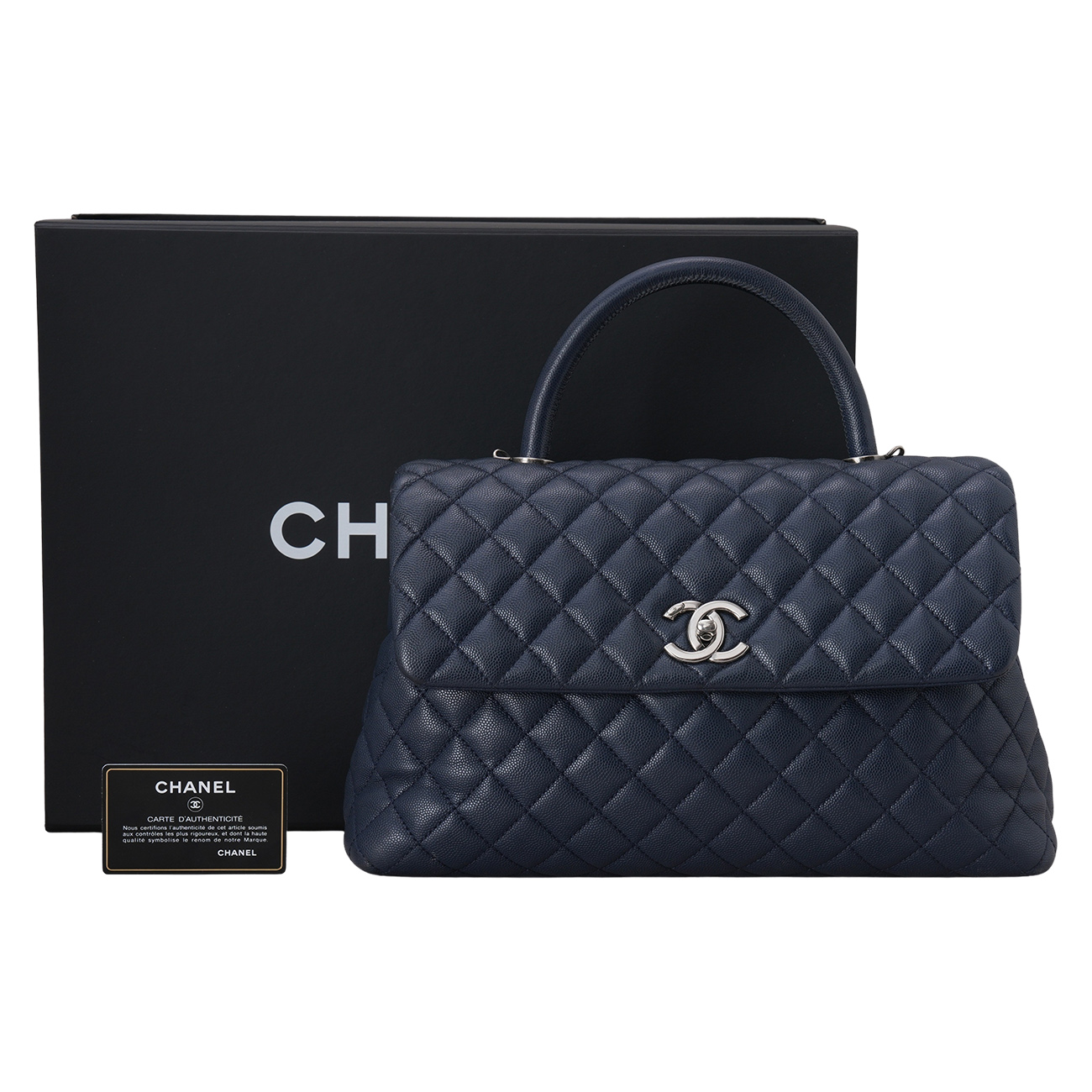 CHANEL(USED)샤넬 캐비어 코코핸들 라지