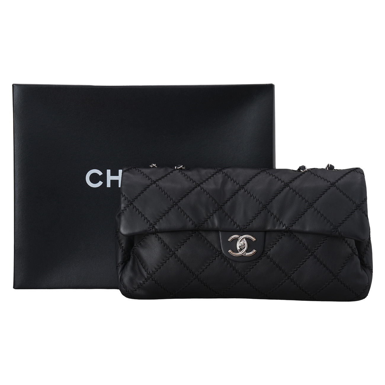 CHANEL(USED)샤넬 시즌 스티치 체인 숄더백