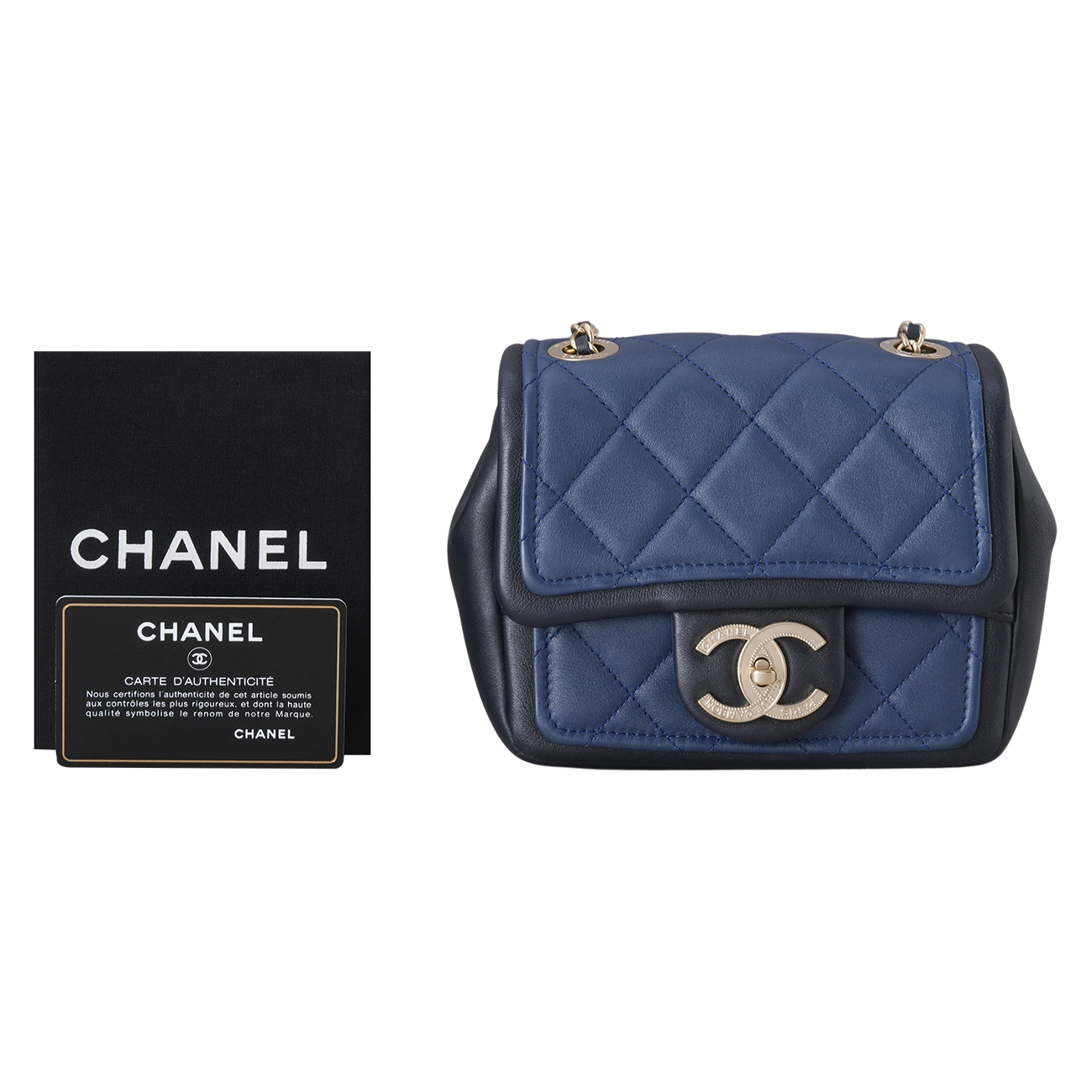 CHANEL(USED)샤넬 시즌 CC로고 미니 체인백