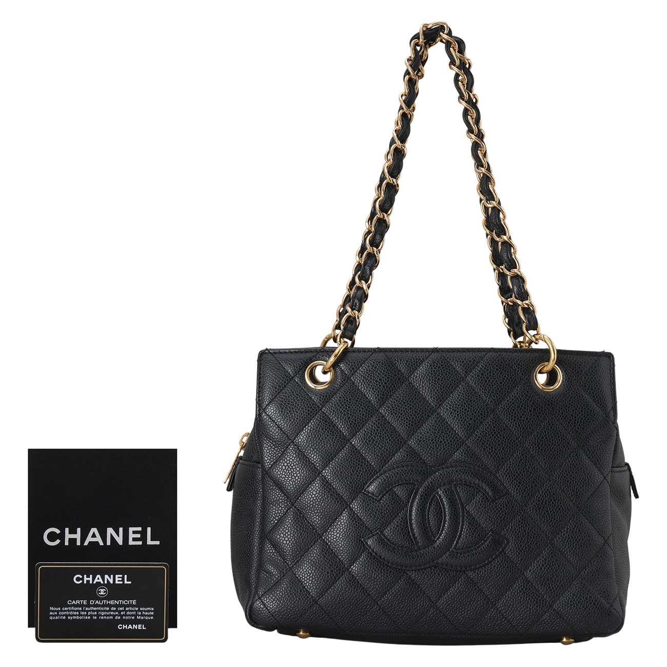 CHANEL(USED)샤넬 A18004 캐비어 정방백