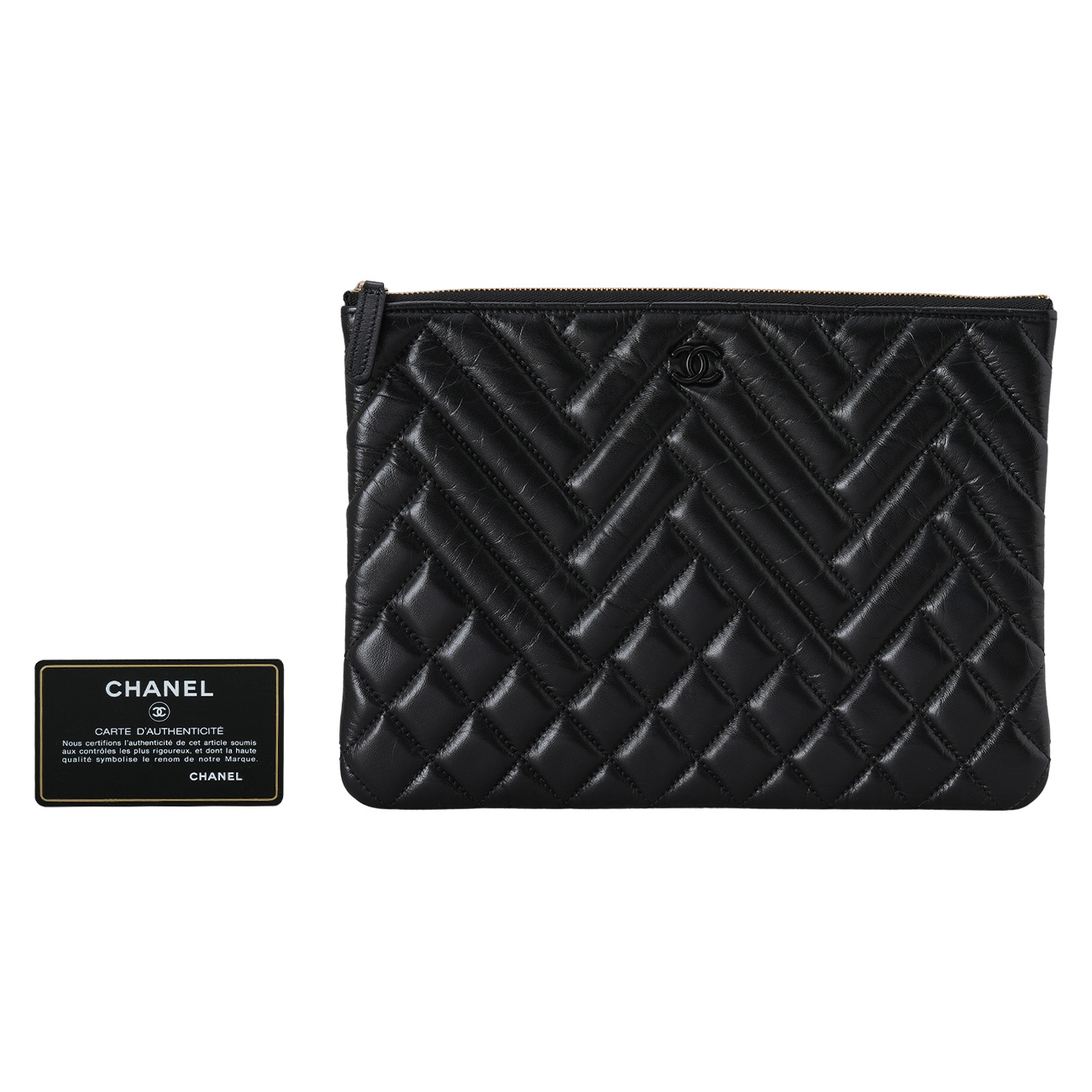 CHANEL(USED)샤넬 시즌 클러치 뉴미듐