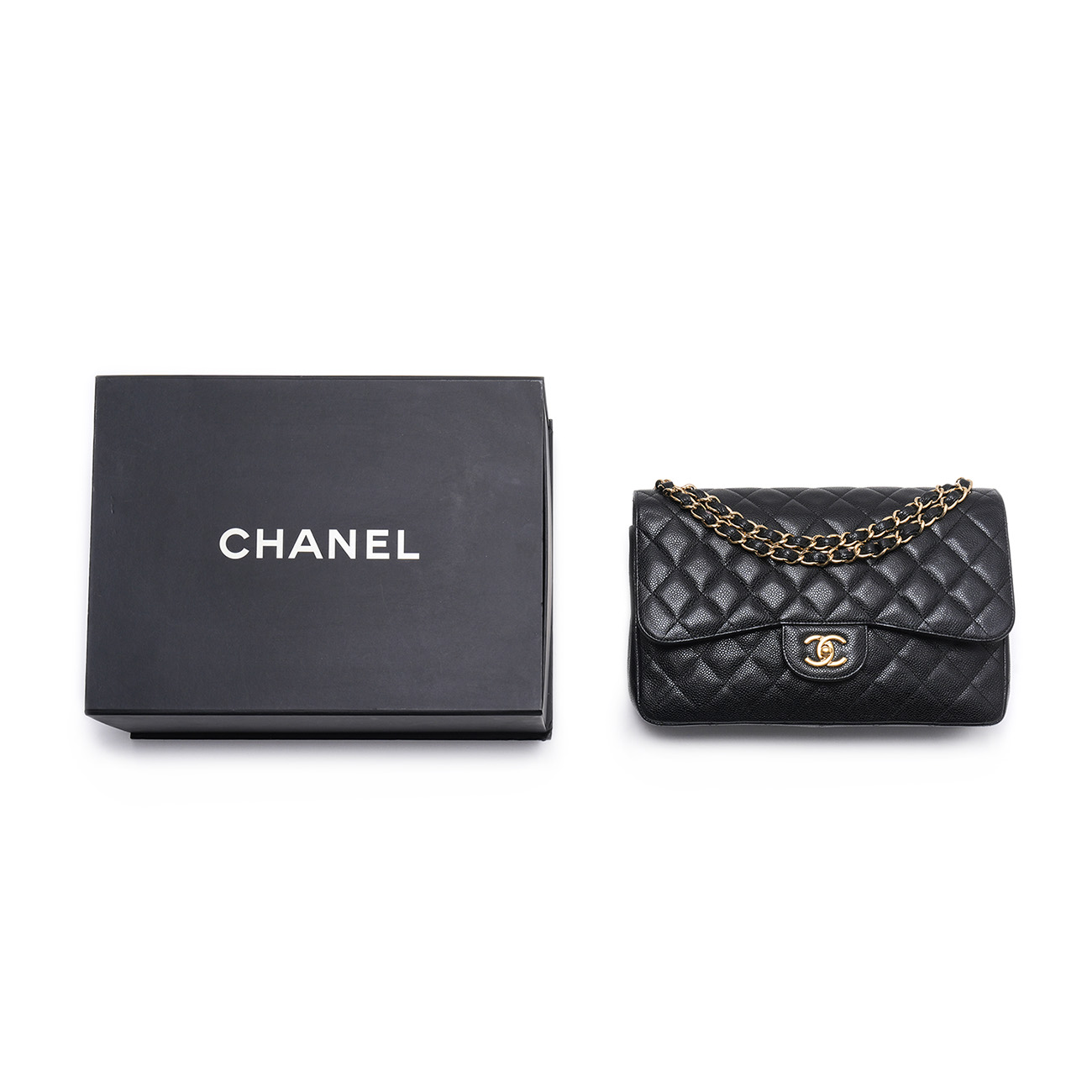 CHANEL(USED)샤넬 캐비어 클래식 점보 플랩백