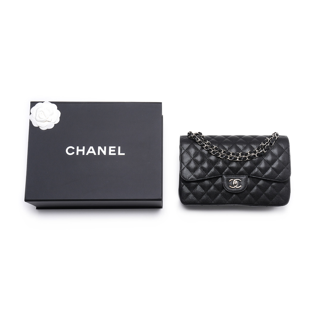 CHANEL(USED)샤넬 캐비어 클래식 점보 플랩백