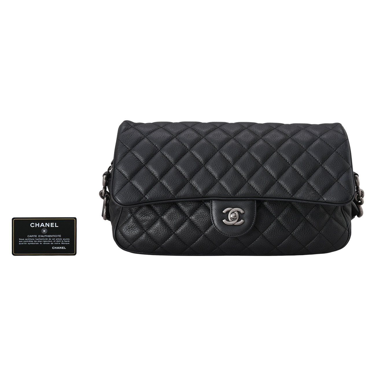 CHANEL(USED)샤넬 시즌 캐비어 바게트 체인 숄더백