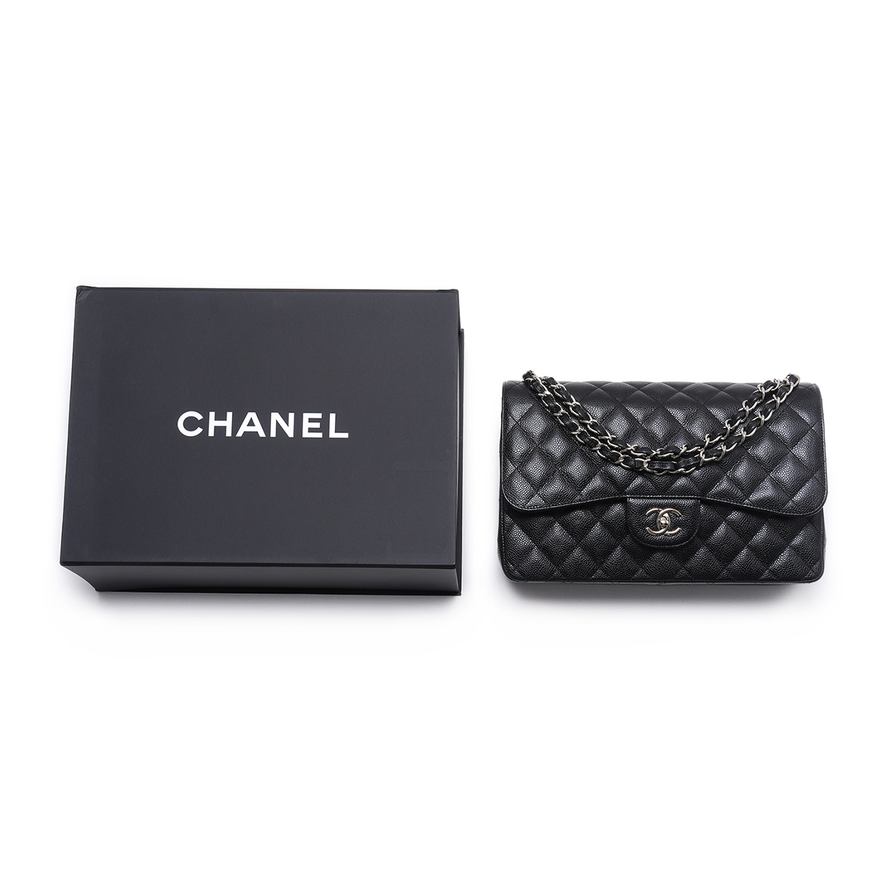 CHANEL(USED)샤넬 캐비어 클래식 점보 플랩백
