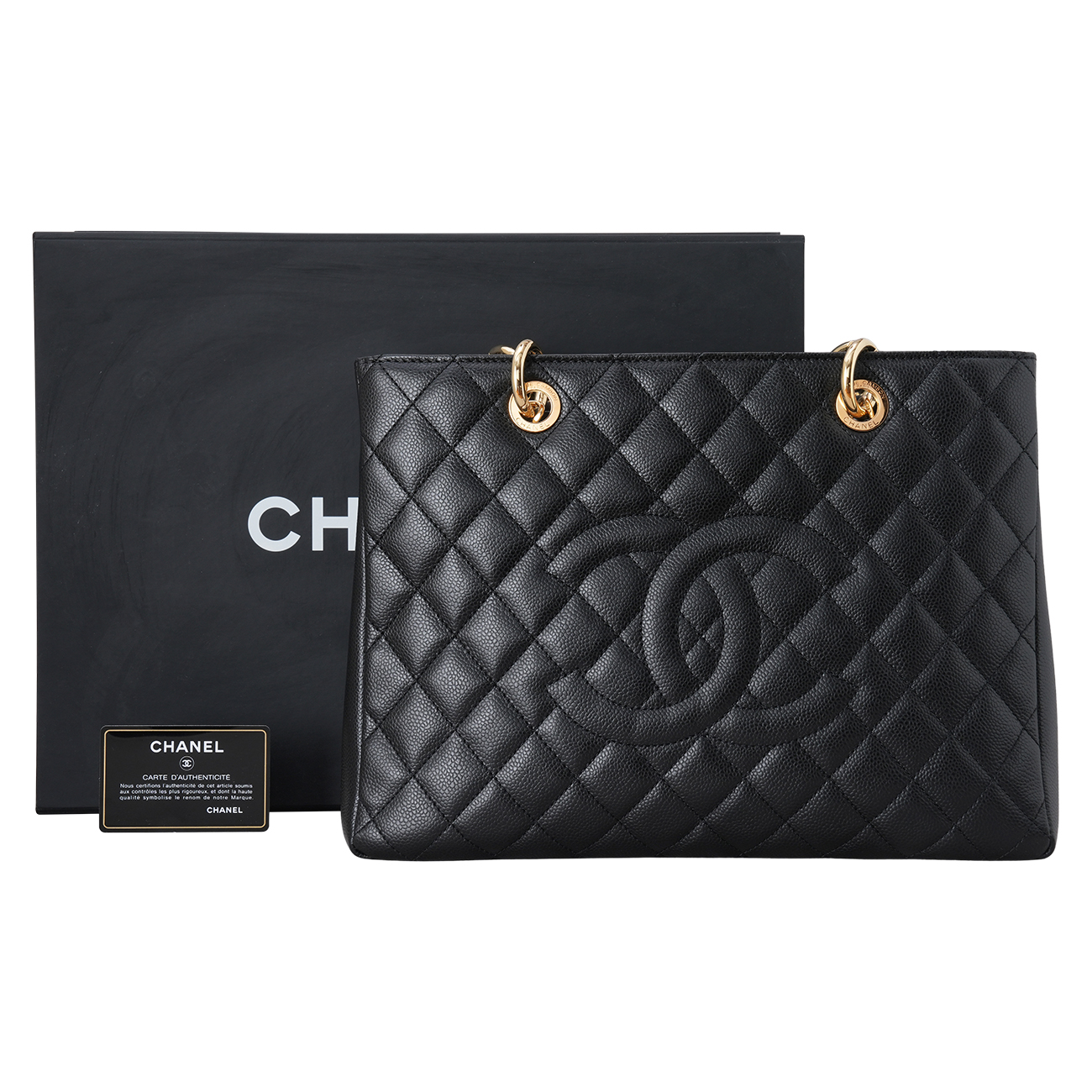 CHANEL(USED)샤넬 캐비어 그랜드샤핑