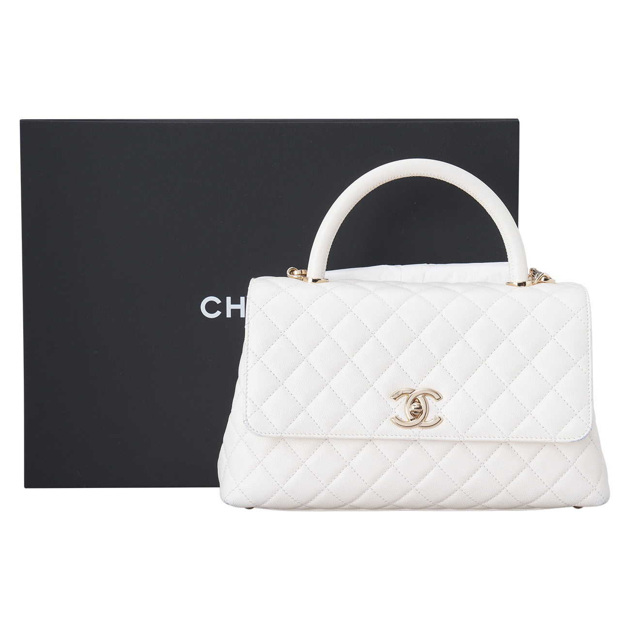 CHANEL(NEW)샤넬 캐비어 코코핸들 미듐