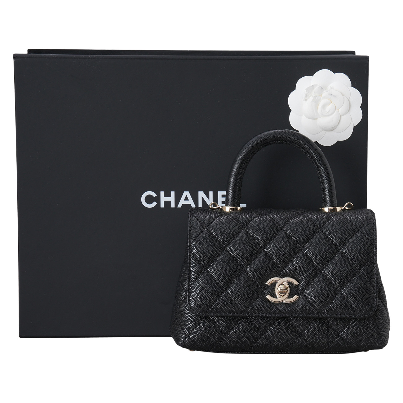 CHANEL(USED)사넬 캐비어 코코핸들 미니