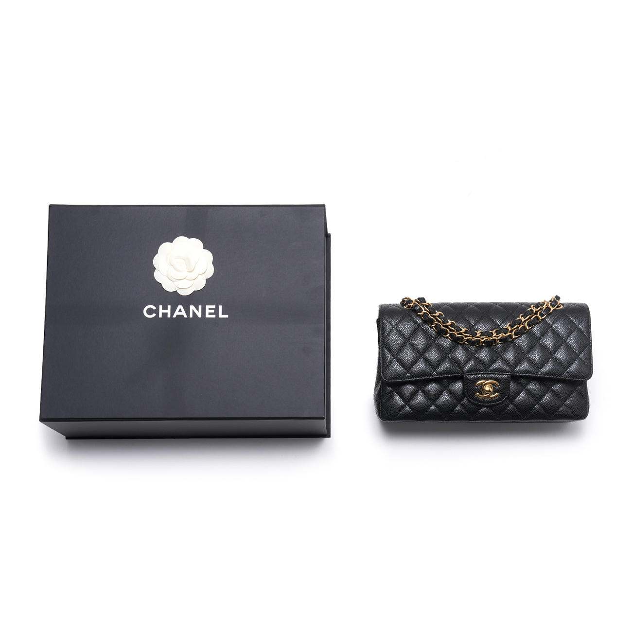 CHANEL(USED)샤넬 캐비어 클래식 미듐 플랩