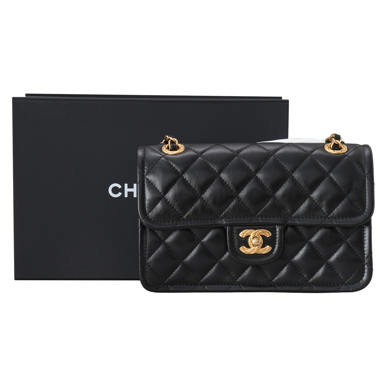 CHANEL(USED)샤넬 AS5225 시즌 탑핸들 미니 플랩백