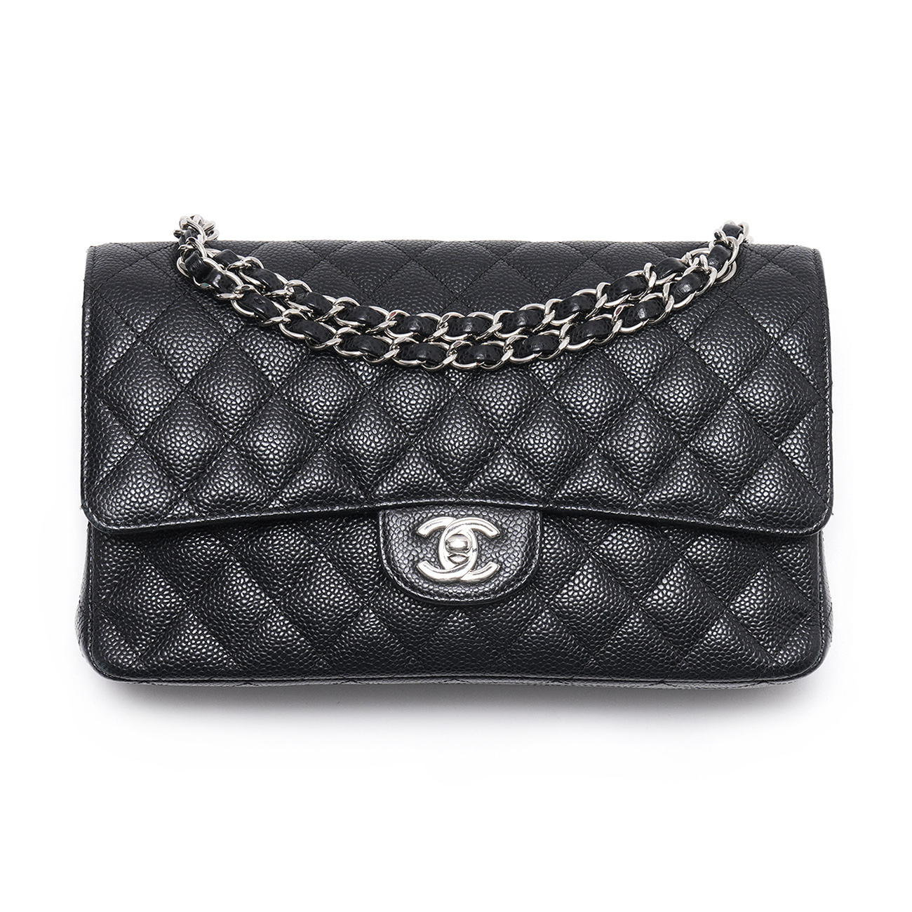 CHANEL(USED)샤넬 클래식 캐비어 미듐
