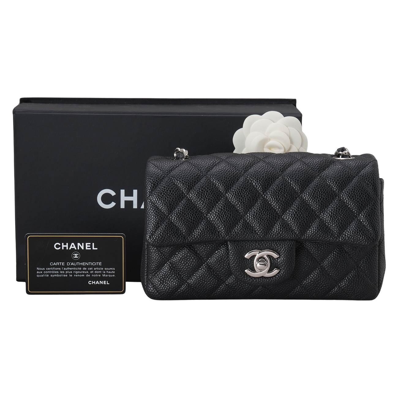 CHANEL(USED)샤넬 캐비어 클래식 뉴미니 체인 숄더백