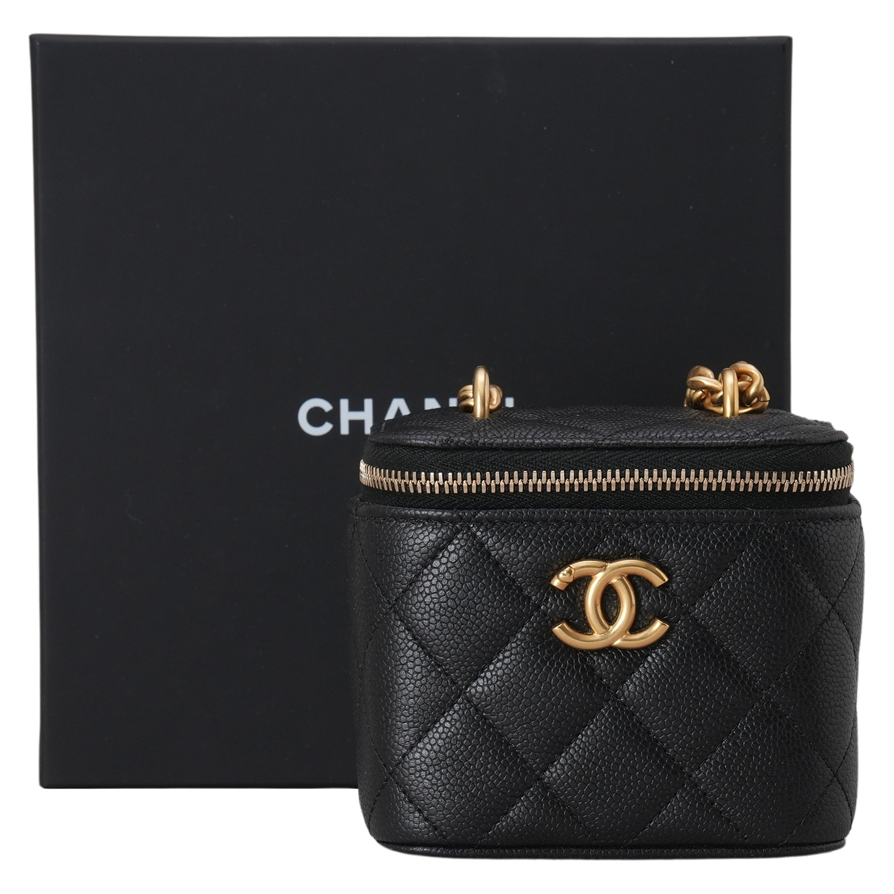 CHANEL(USED)샤넬 AP3203 캐비어 하트볼 체인 베니티 미니