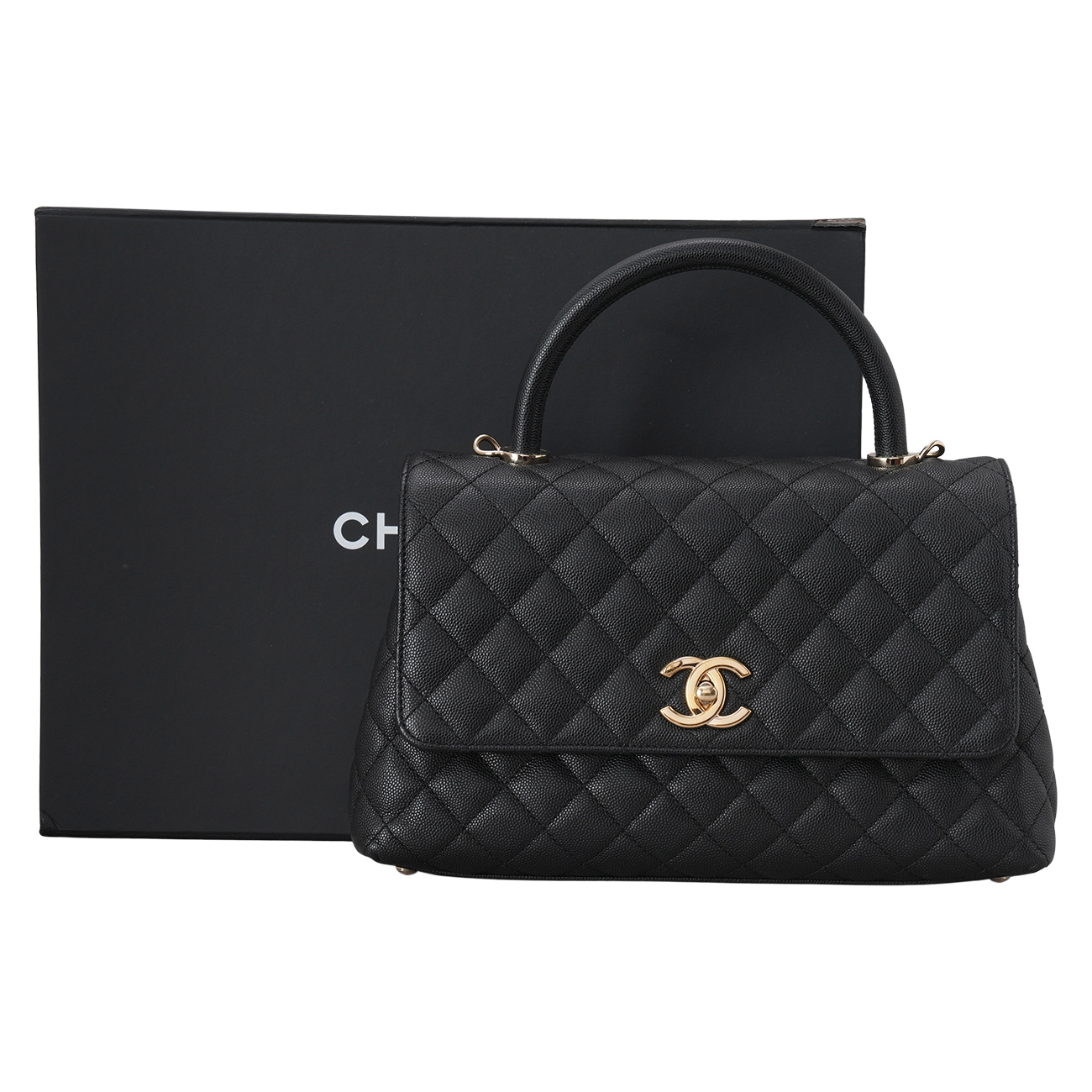 CHANEL(USED)샤넬 캐비어 코코핸들 미듐
