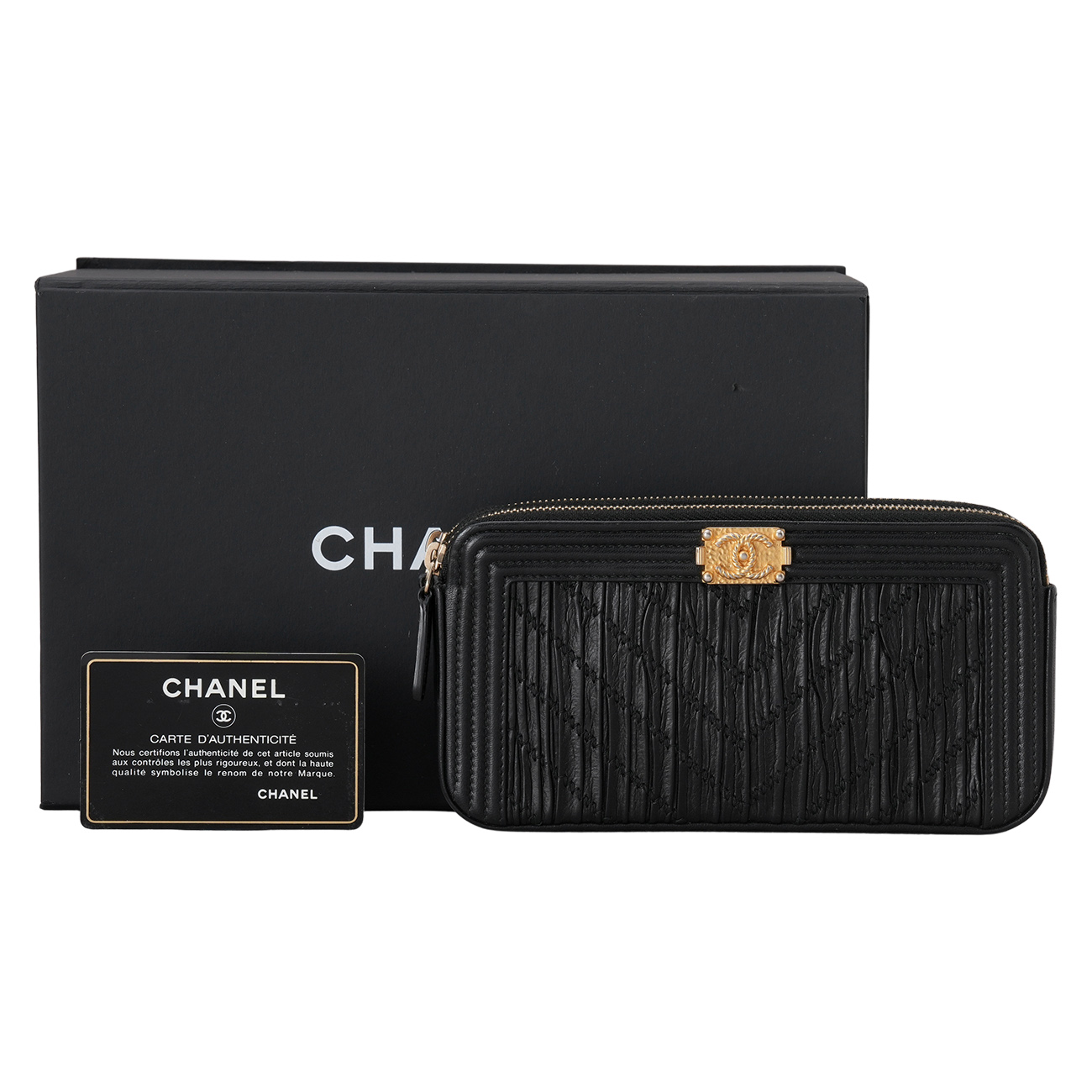 CHANEL(USED)샤넬 시즌 보이 더블 지퍼 체인백