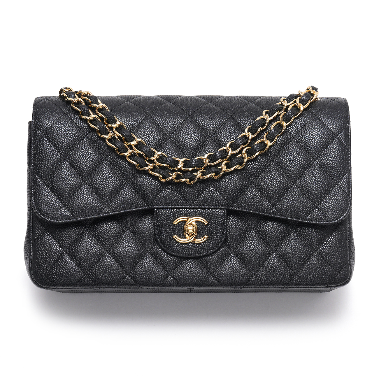 CHANEL(USED)샤넬 캐비어 클래식 점보 플랩백