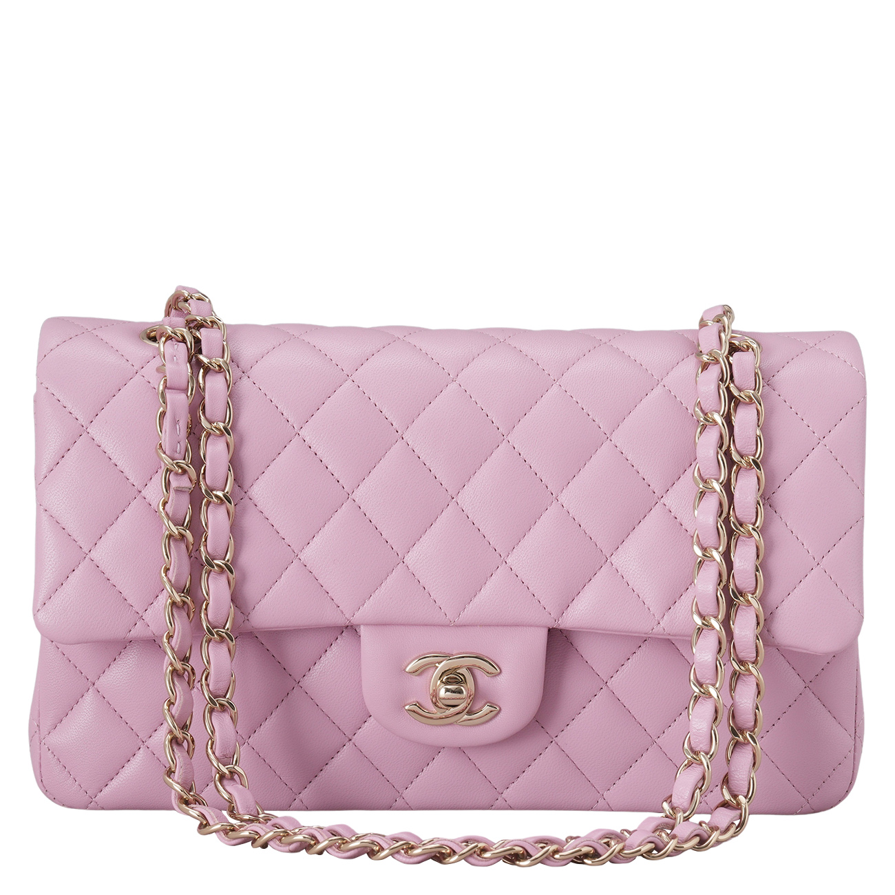 CHANEL(USED)샤넬 램스킨 클래식 미듐 플랩백
