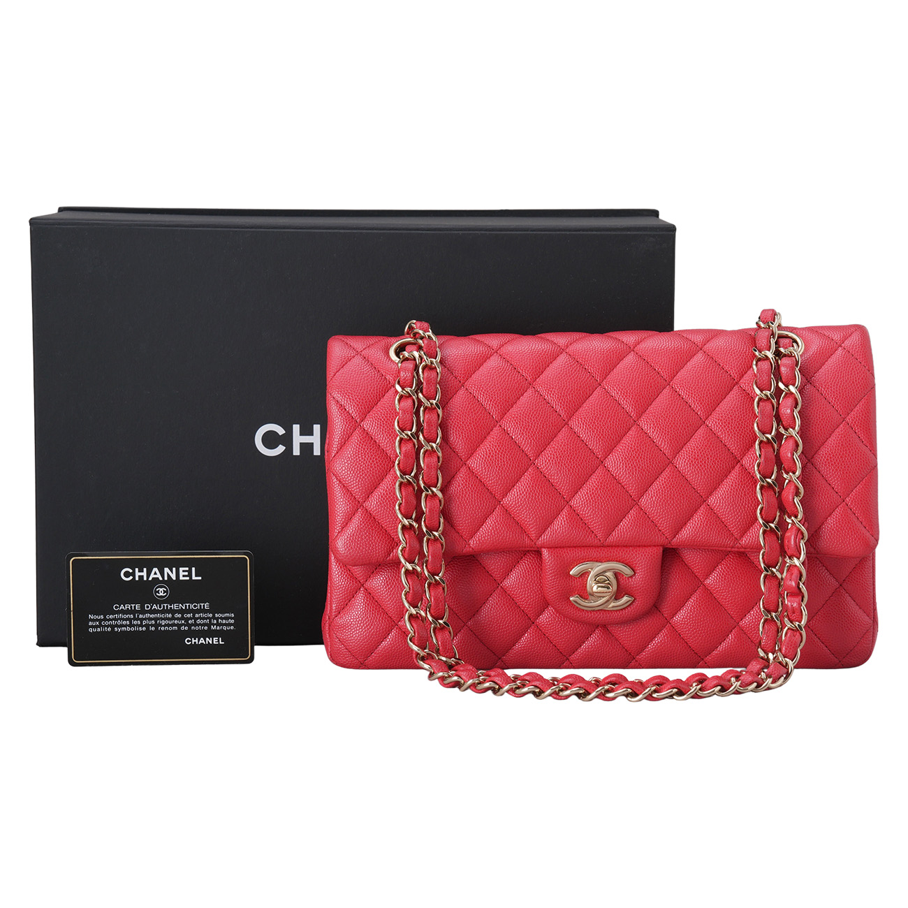 CHANEL(USED)샤넬 캐비어 클래식 미듐