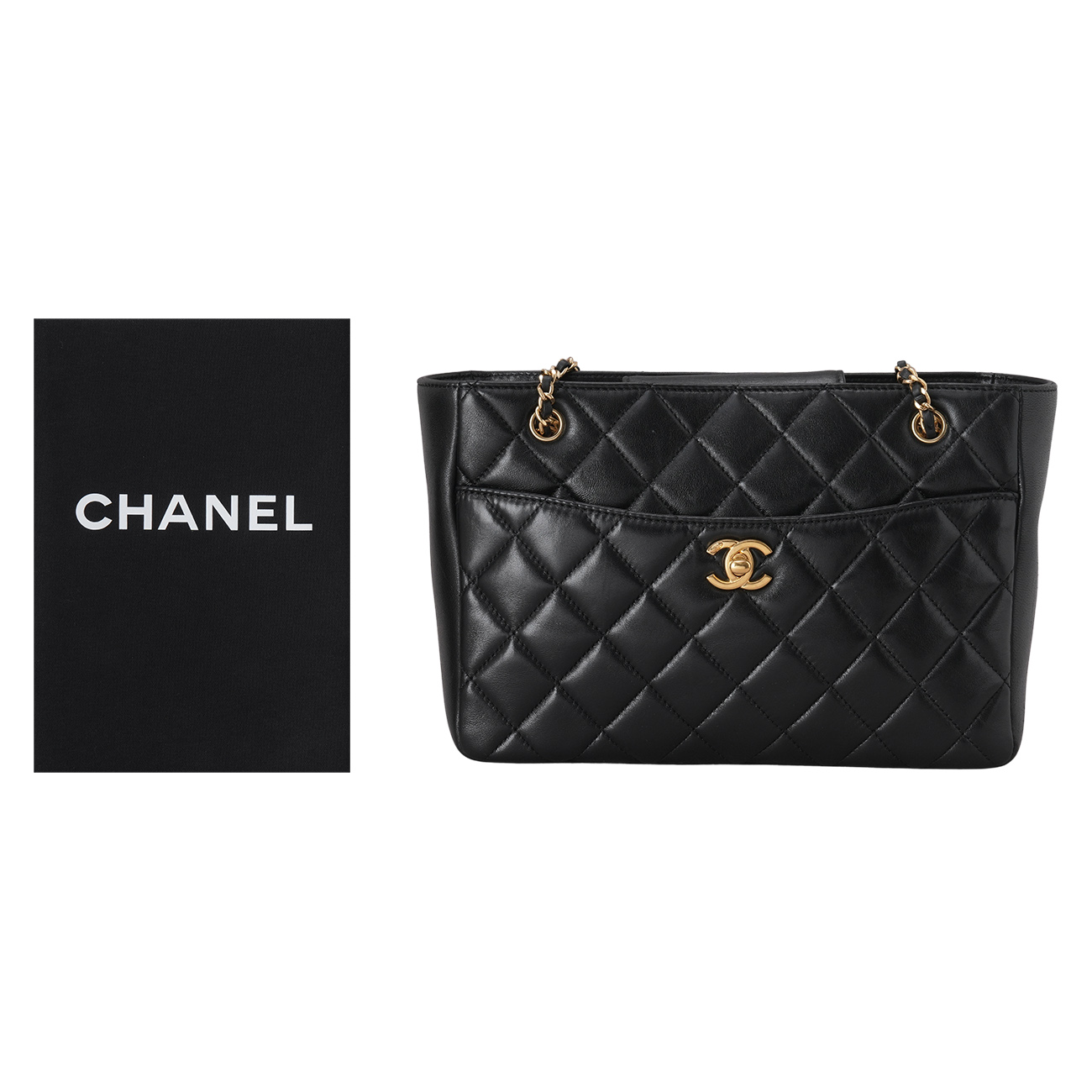 CHANEL(USED)샤넬 AS5215 램스킨 스몰 쇼퍼백