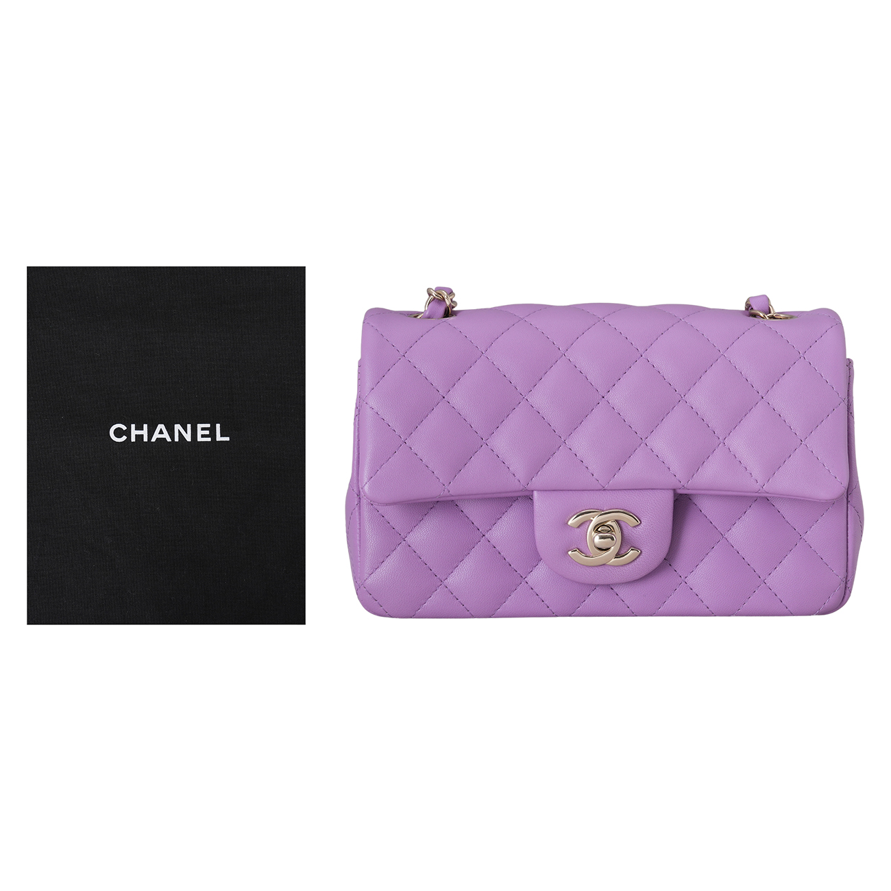 CHANEL(USED)샤넬 램스킨 클래식 뉴미니 크로스백