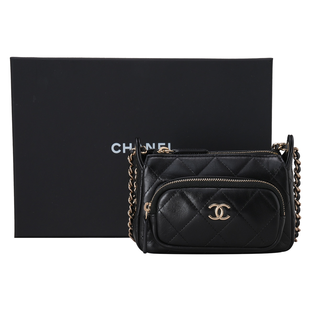 CHANEL(USED)샤넬 AP4348 시즌 미니 포켓 체인백