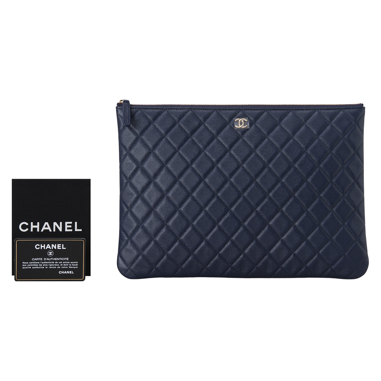 CHANEL(USED)샤넬 캐비어 클래식 클러치 라지