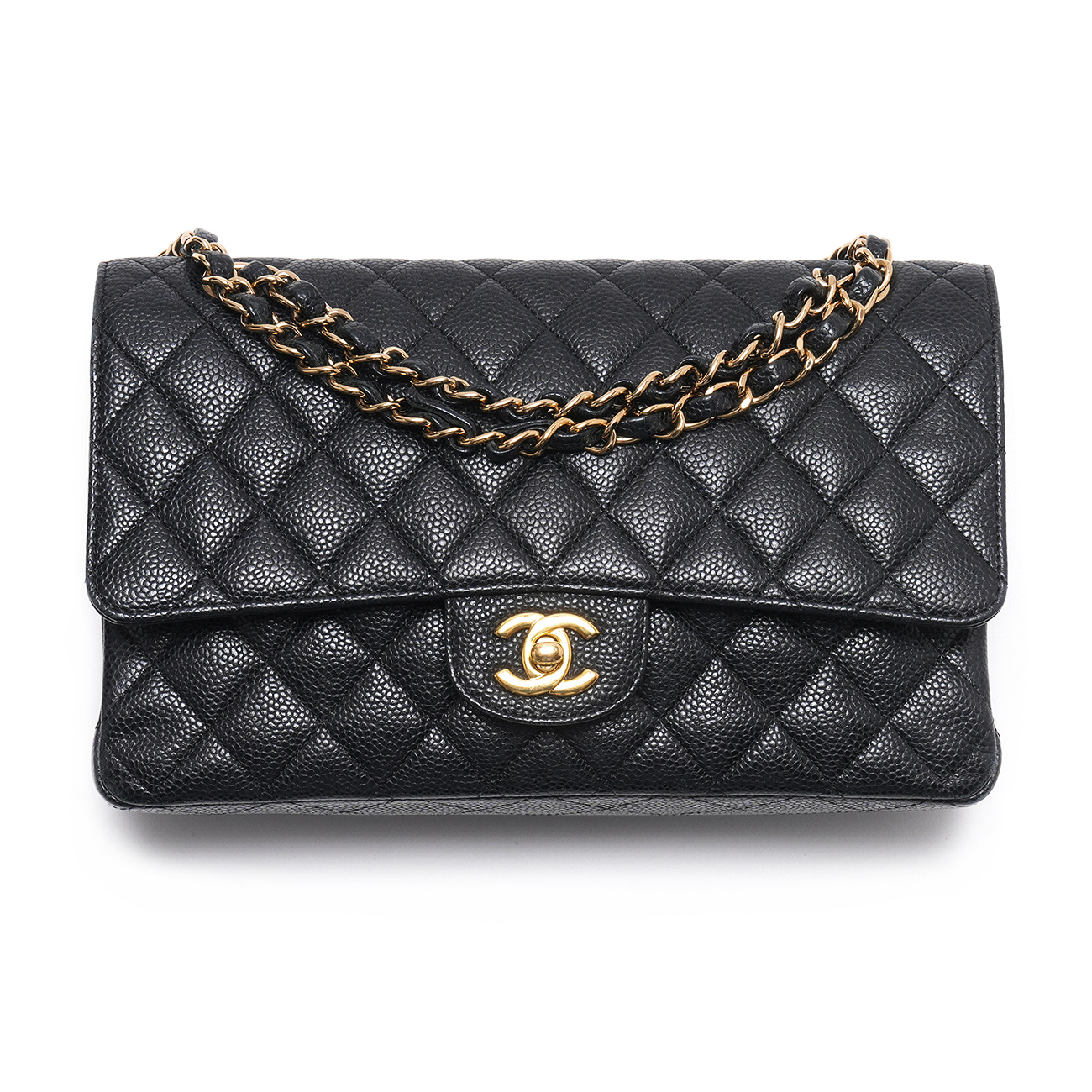 CHANEL(USED)샤넬 캐비어 클래식 미듐 플랩백