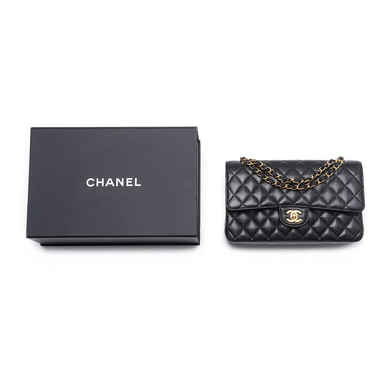 CHANEL(USED)샤넬 캐비어 클래식 미듐 플랩백