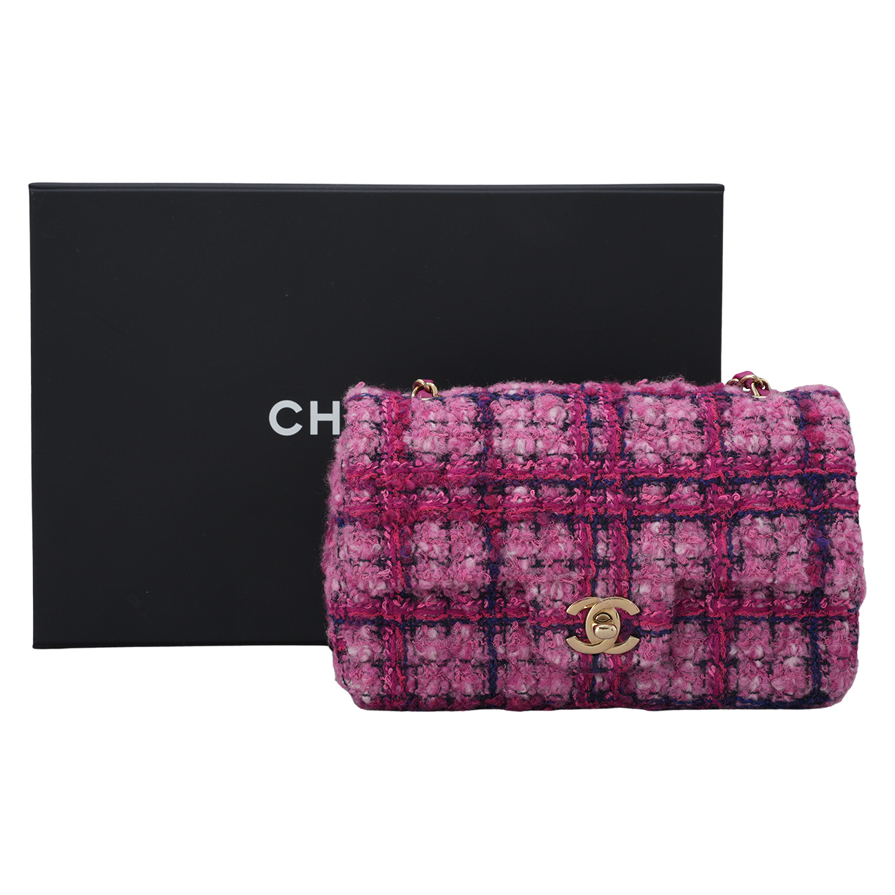 CHANEL(USED)샤넬 A69900 트위드 뉴미니 클래식 크로스백
