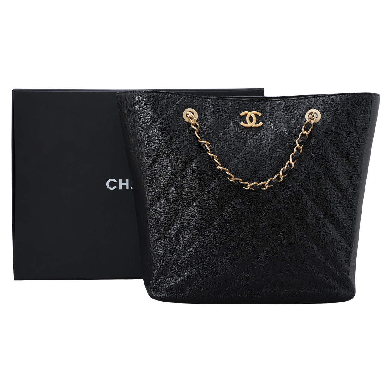 CHANEL(USED)샤넬 캐비어 쇼퍼 토트백