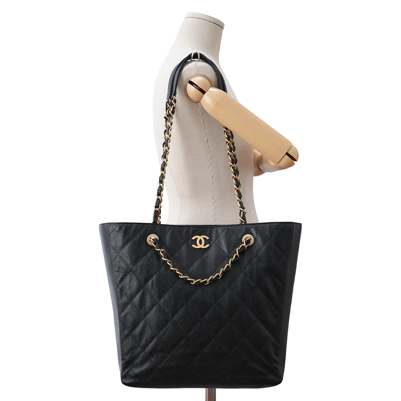 CHANEL(USED)샤넬 캐비어 쇼퍼 토트백