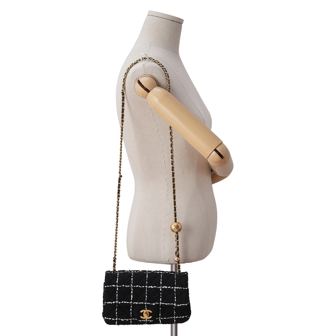 CHANEL(USED)샤넬 시즌 클래식 뉴미니 골든볼 크로스백