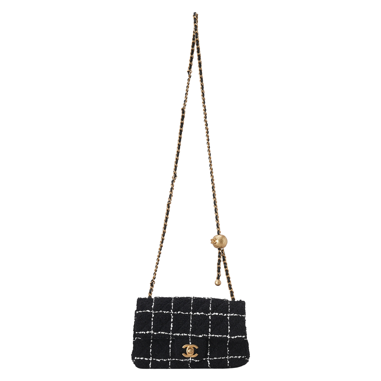CHANEL(USED)샤넬 시즌 클래식 뉴미니 골든볼 크로스백