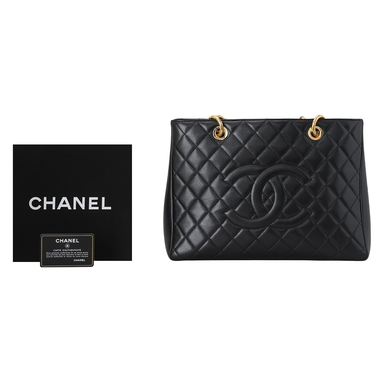 CHANEL(USED)샤넬 캐비어 그랜드샤핑