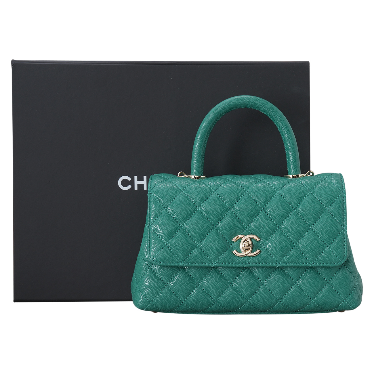 CHANEL(USED)샤넬 A92990 캐비어 코코핸들 23