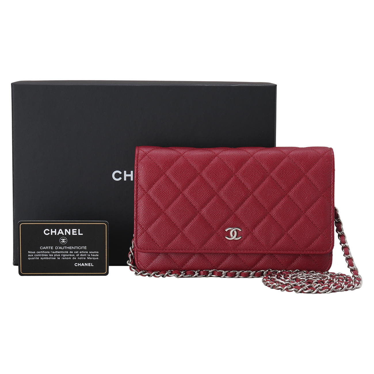 CHANEL(USED)샤넬 A33814 캐비어 WOC