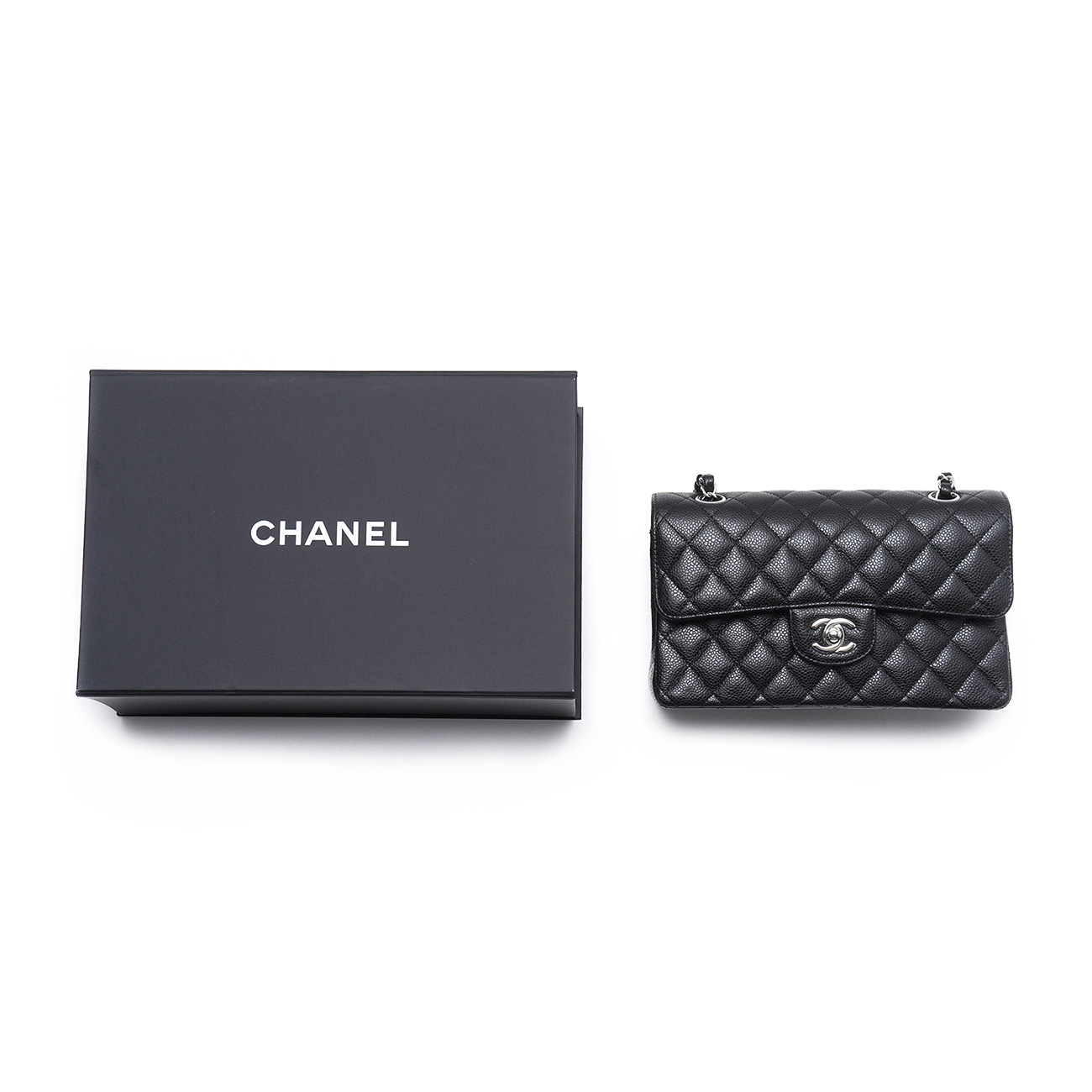 CHANEL(USED)샤넬 캐비어 클래식 스몰 체인 플랩백