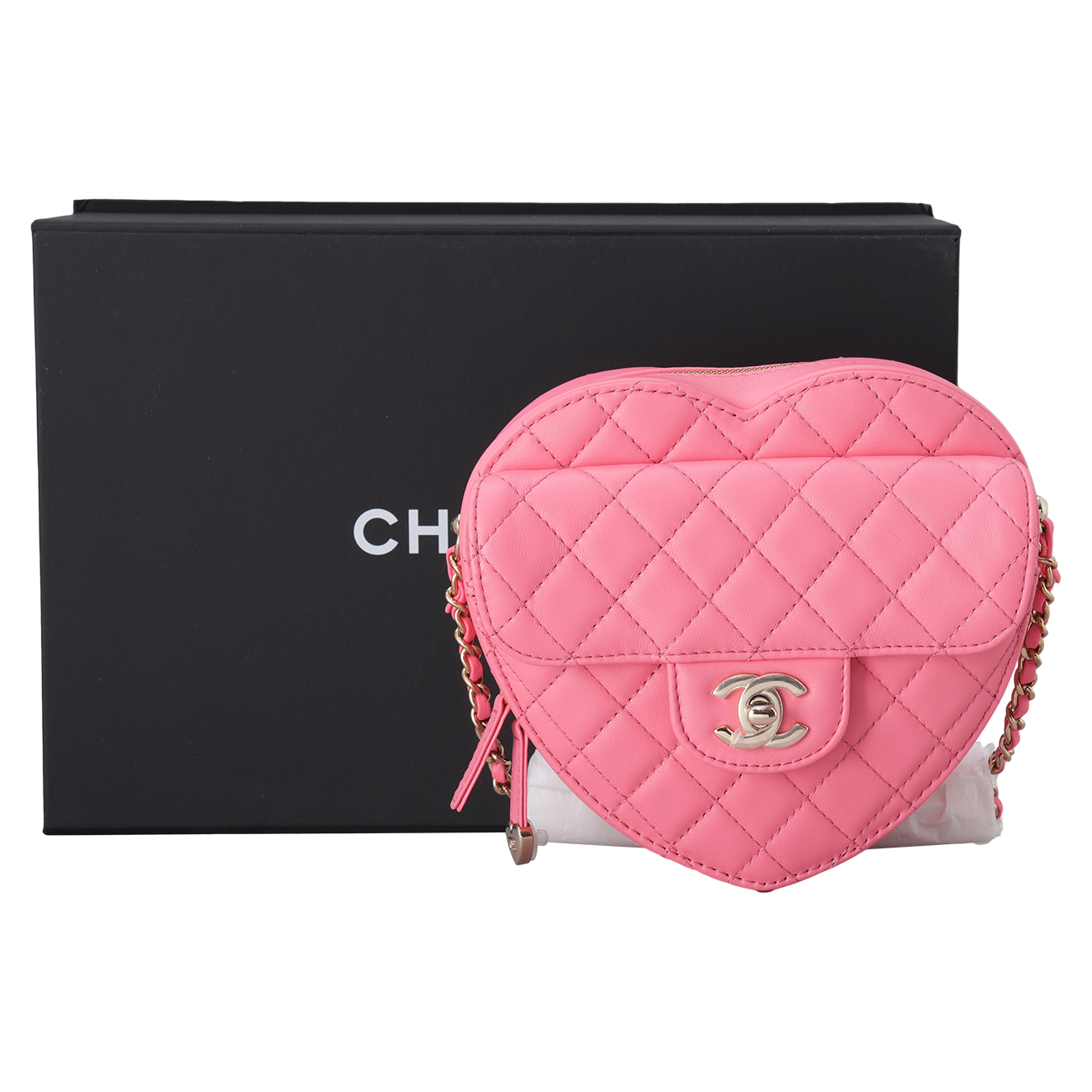 CHANEL(USED)샤넬 램스킨 하트백