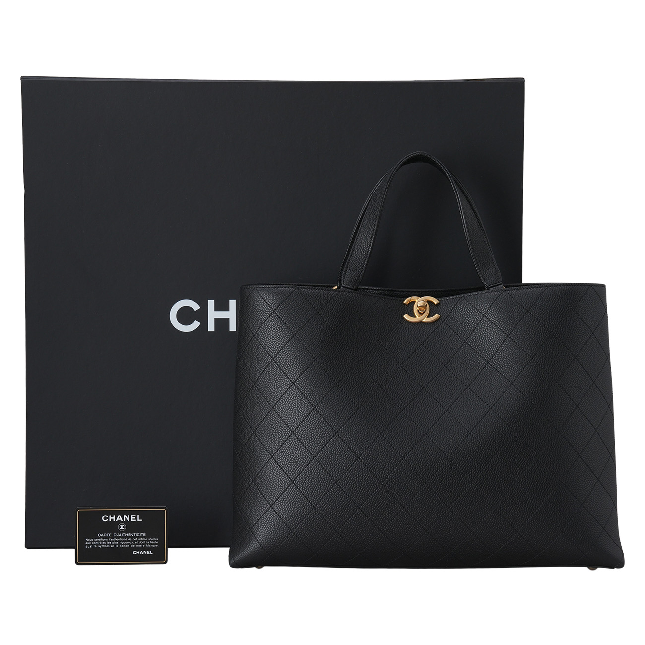 CHANEL(USED)샤넬 시즌 캐비어 쇼퍼백