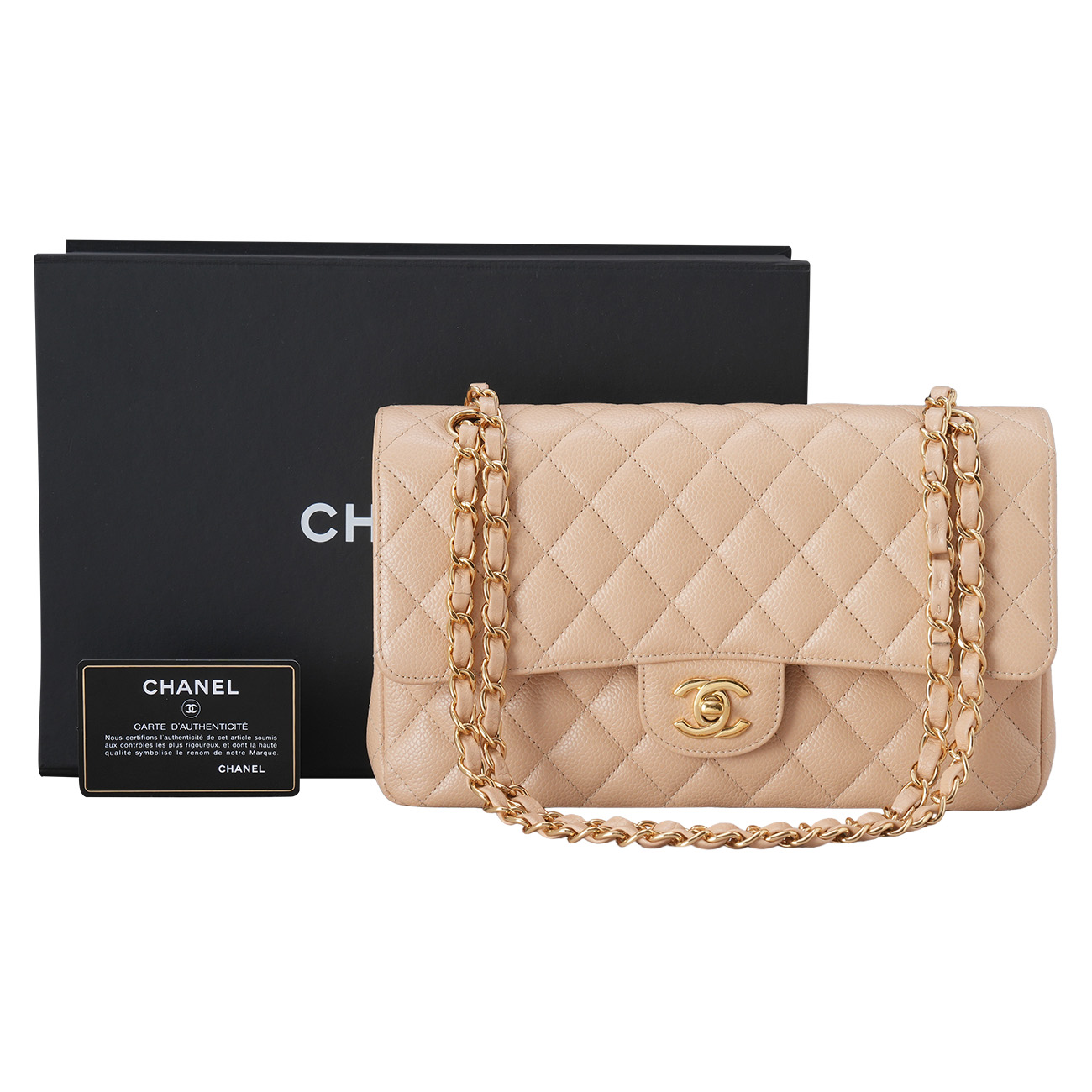 CHANEL(USED)샤넬 캐비어 클래식 미듐 플랩백
