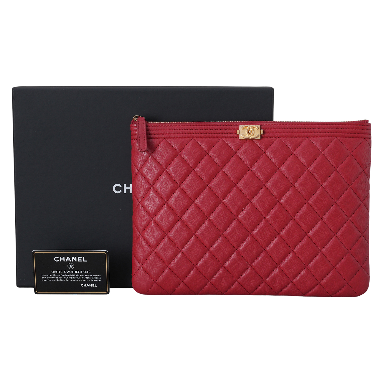 CHANEL(USED)샤넬 보이샤넬 클러치 뉴미듐