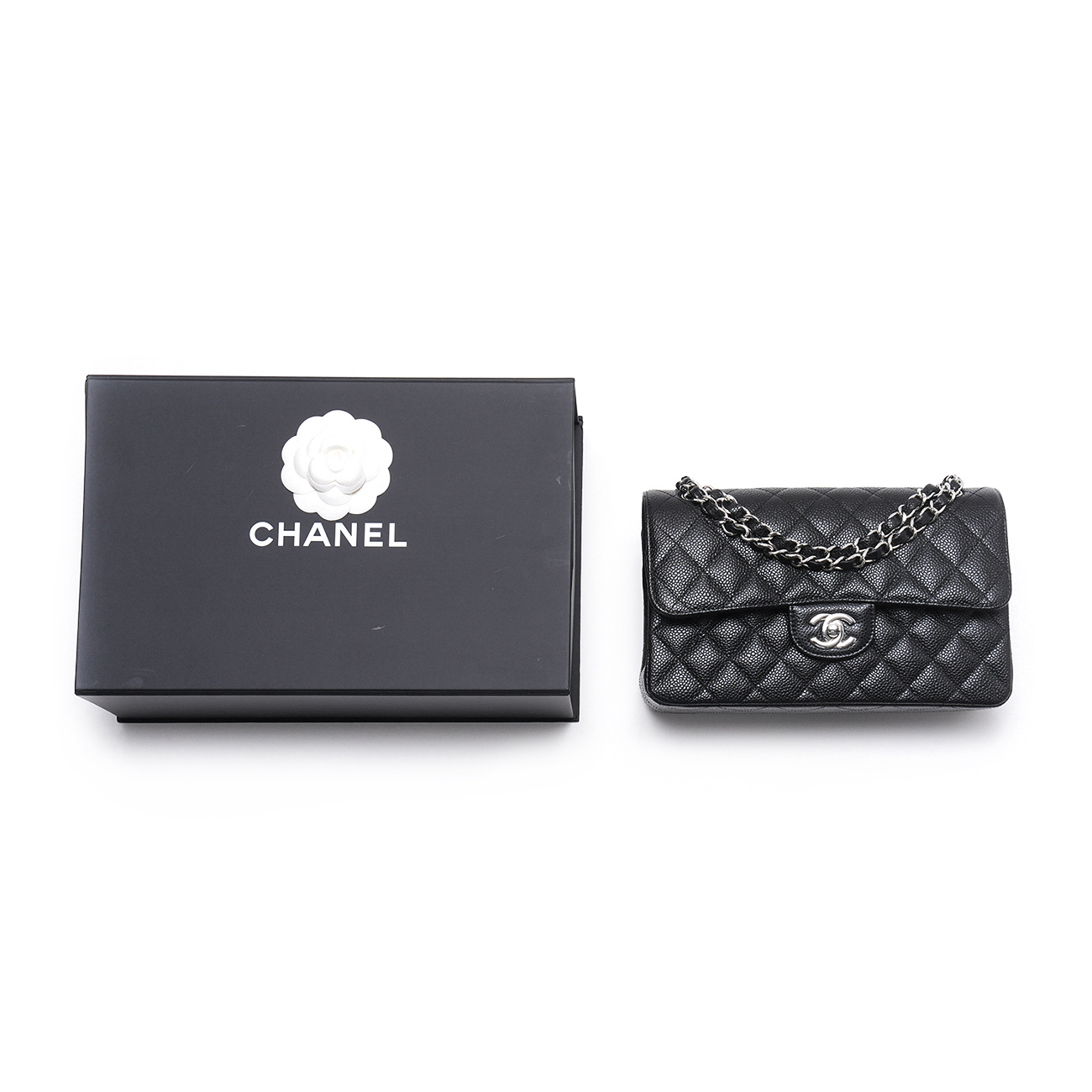 CHANEL(USED)샤넬 캐비어 클래식 스몰 플랩백