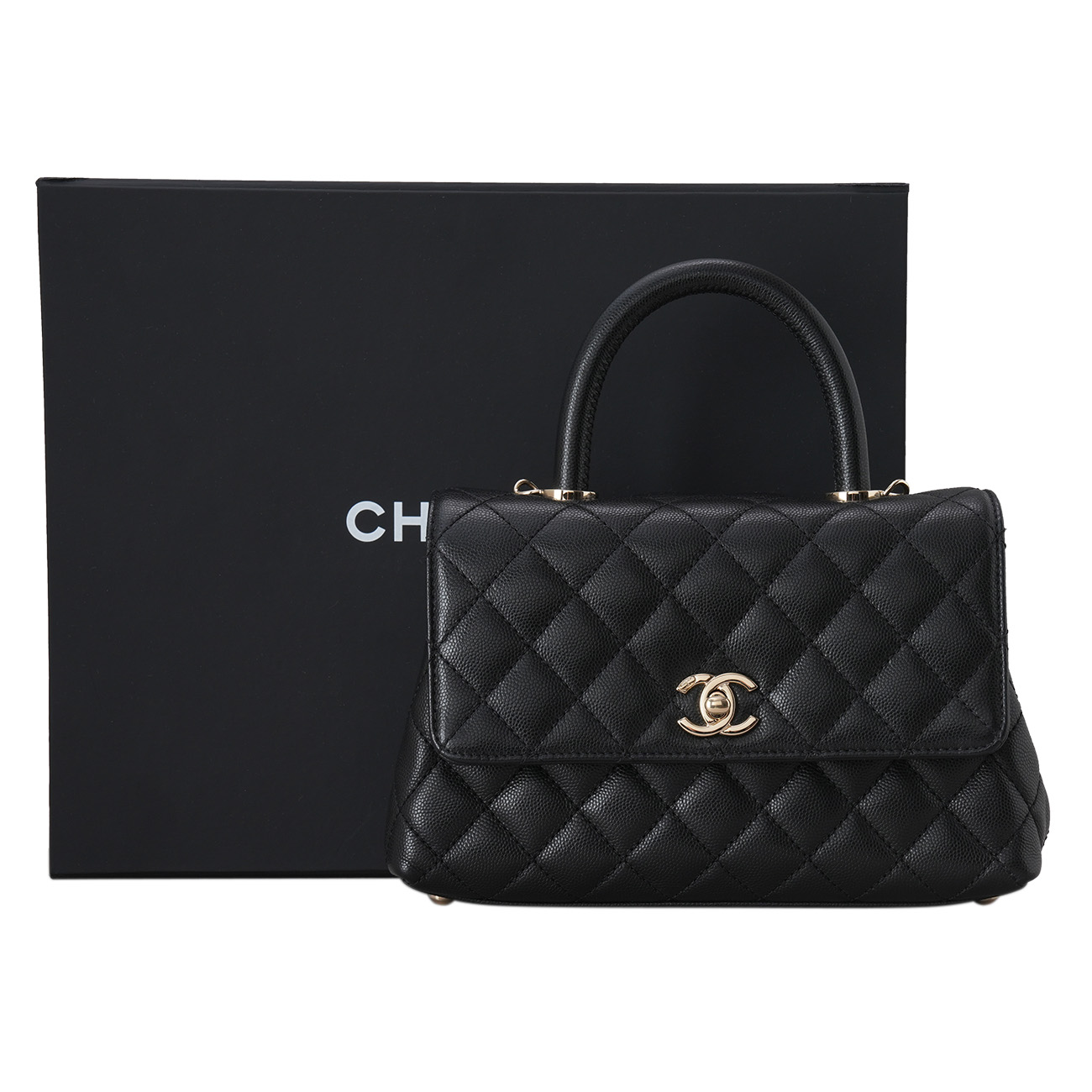 CHANEL(USED)샤넬 캐비어 코코핸들 스몰