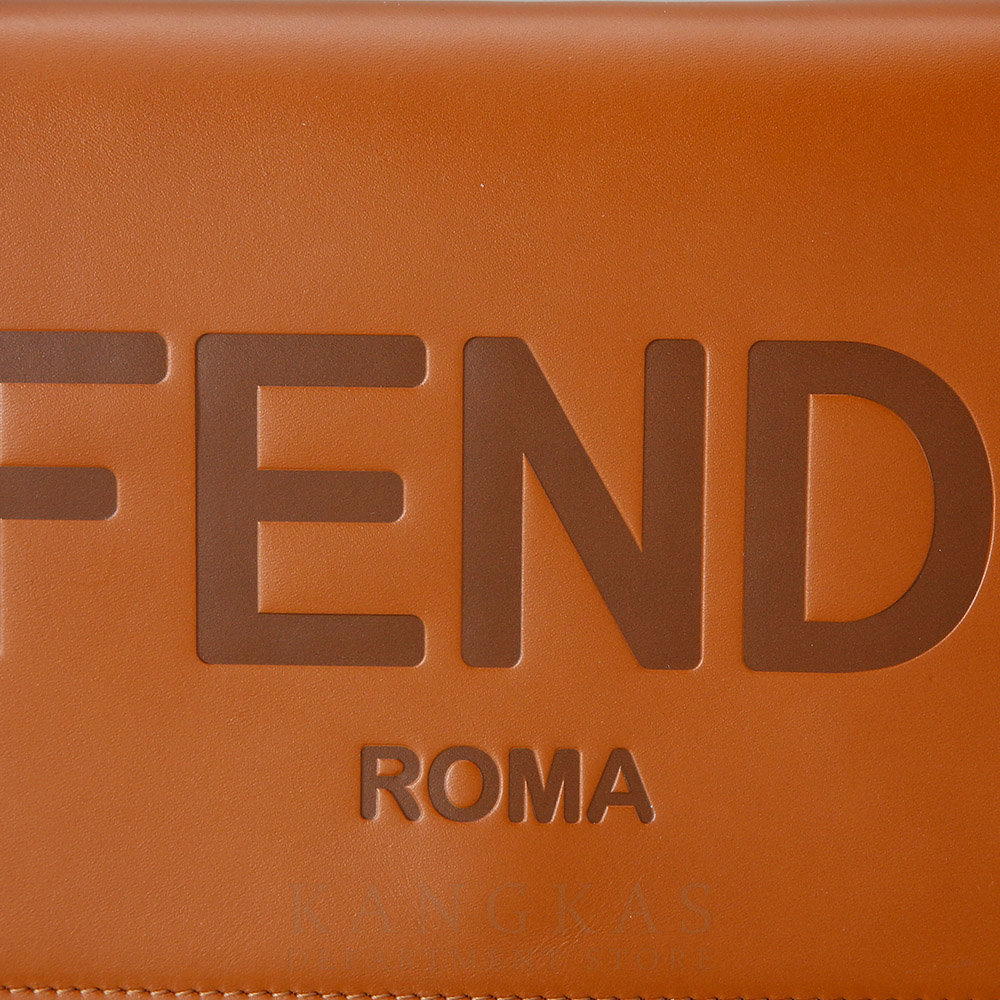 FENDI(USED)펜디 엠보스 로고 체인 숄더백