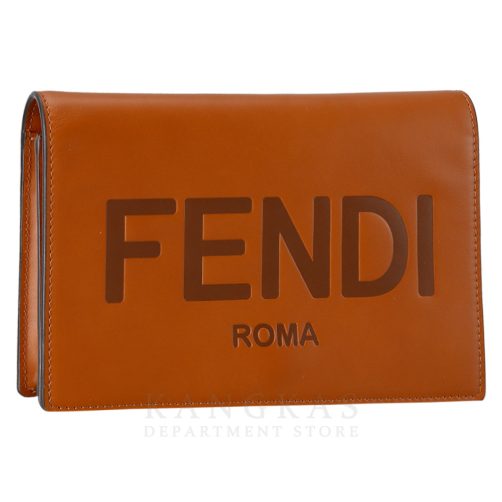 FENDI(USED)펜디 엠보스 로고 체인 숄더백
