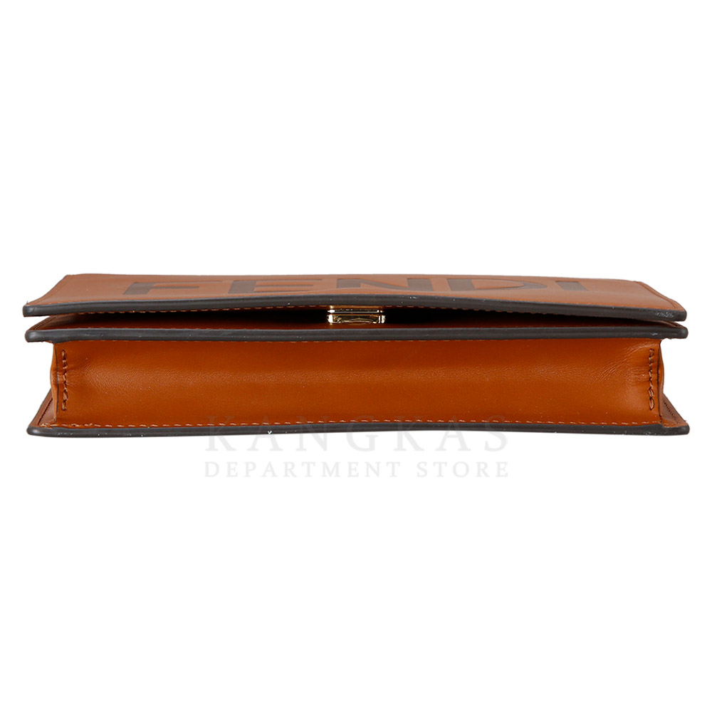 FENDI(USED)펜디 엠보스 로고 체인 숄더백